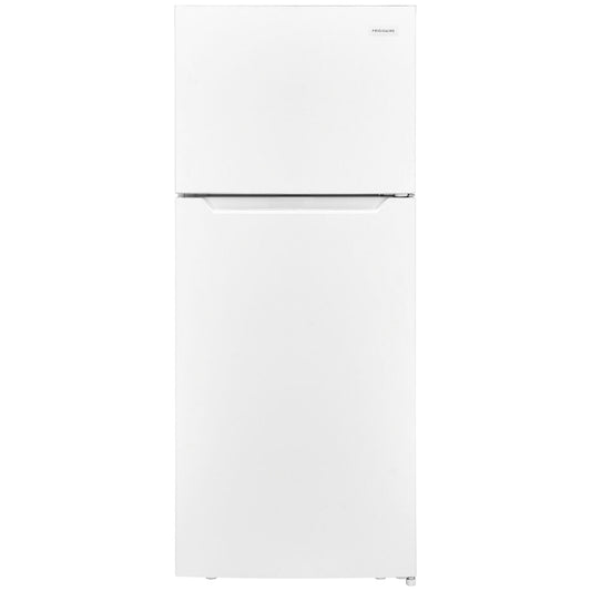 Frigidaire FFHT1822UW white refrigerator, front exterior # finish_white