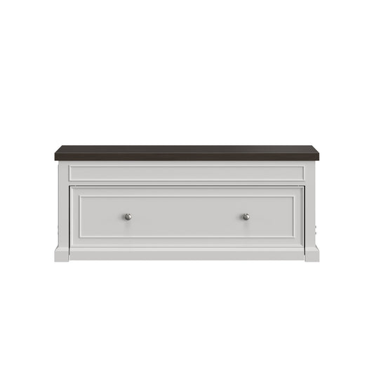 HH2home Soren Twin Lift-Top Cocktail Table with Storage - White & Brown
