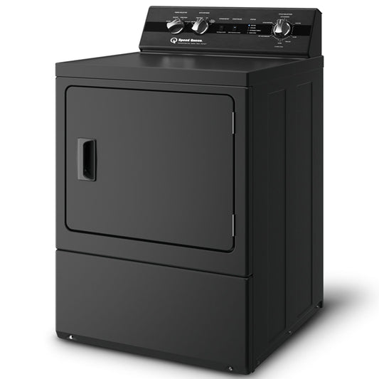 Speed Queen DC5004BE Matte Black angled exterior