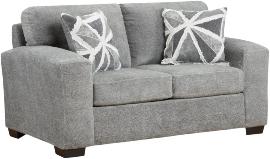 Affordable Furniture Posh Grey Modern Loveseat