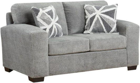 Affordable Furniture Posh Grey Modern Loveseat