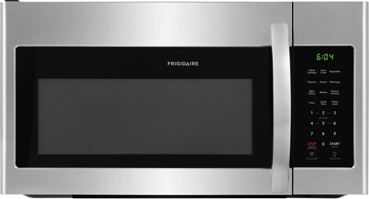 Frigidaire FFMV1745TS stainless over-the-range microwave, closed front exterior