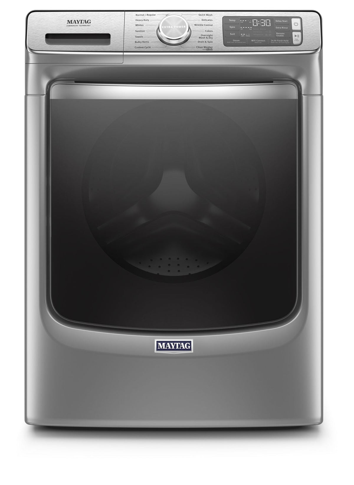 Maytag MHW8630HC Metallic Slate front-load washer, front exterior