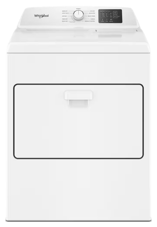 Whirlpool WED4307SW white electric dryer - one of the two appliances included in this pair