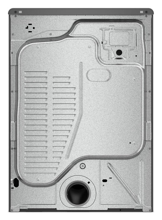 Whirlpool WED5720RR Radiant Silver dryer, rear vent view