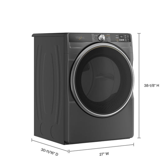 Whirlpool WED6720RU Volcano Black dryer dimensions # finish_volcano black