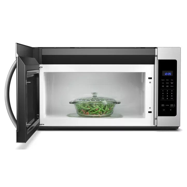 Whirlpool WMH31017HZ fingerprint-resistant stainless microwave, open cavity # finish_fingerprint resistant stainless steel