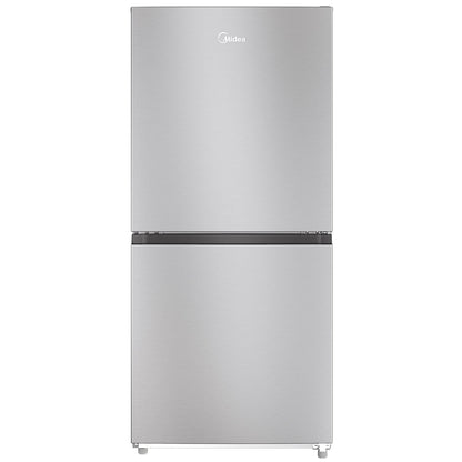 Midea MRU21C7BST stainless steel 50/50 Flex convertible freezer, front view