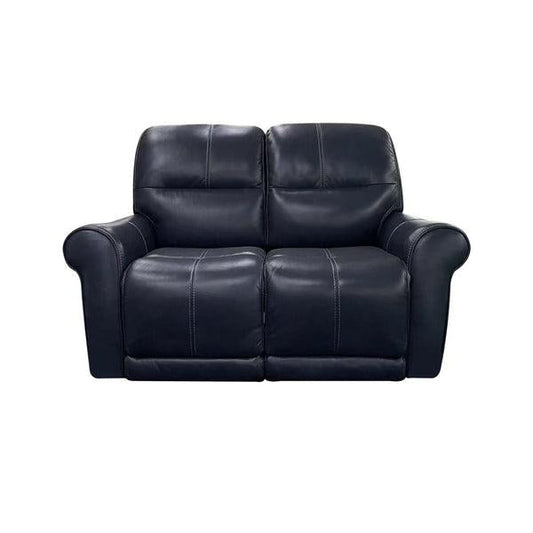 Futura Delta Blue Power Reclining Console Loveseat
