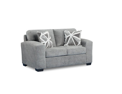 Affordable Posh Grey Modern Loveseat