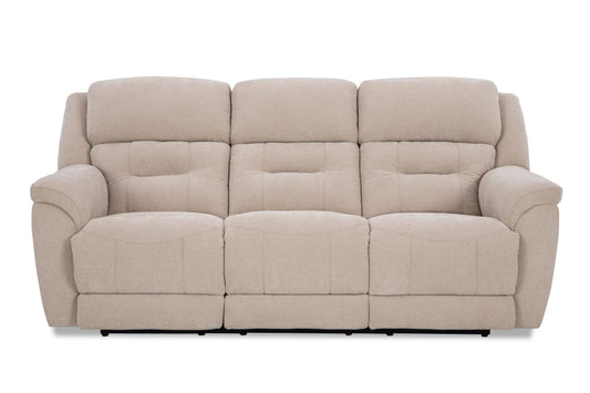 HomeStretch 239-36-17 Stone power reclining sofa, standalone front view