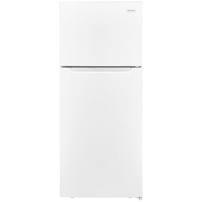 Frigidaire FFHT1822UW white refrigerator, front exterior # finish_white