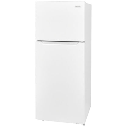 Frigidaire FFHT1822UW white refrigerator, right angled exterior # finish_white