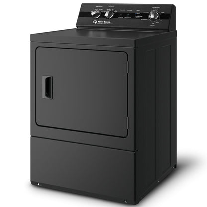 Speed Queen DC5004BE Matte Black angled exterior