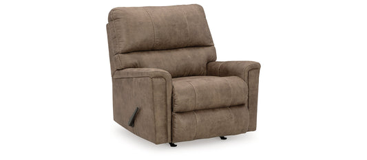 Ashley Navi Taupe Faux Leather Recliner