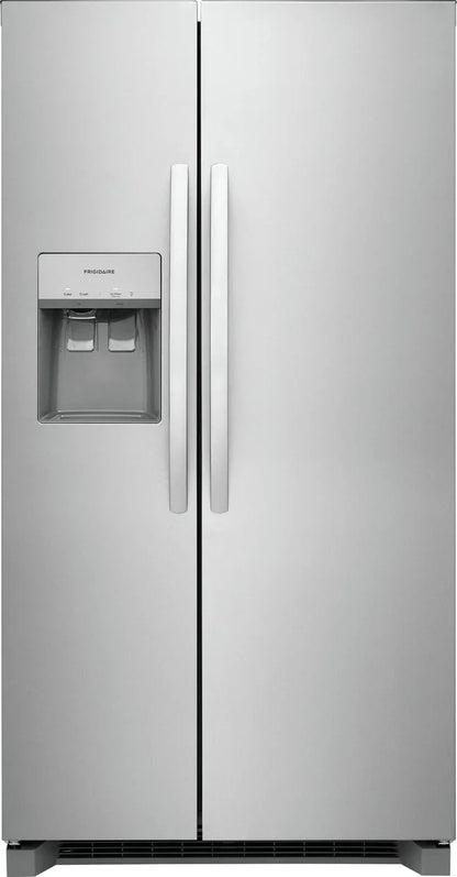 Frigidaire FRSC2333AS stainless steel side-by-side refrigerator, front exterior