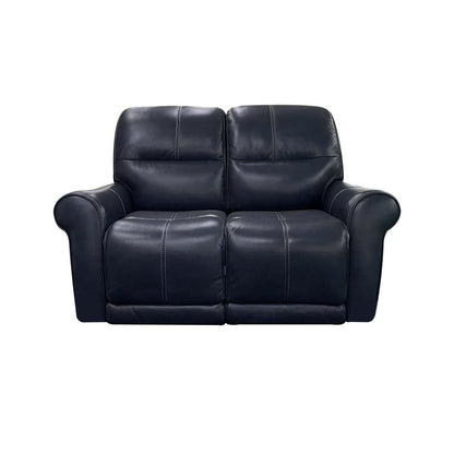 Futura Delta Blue Power Reclining Console Loveseat