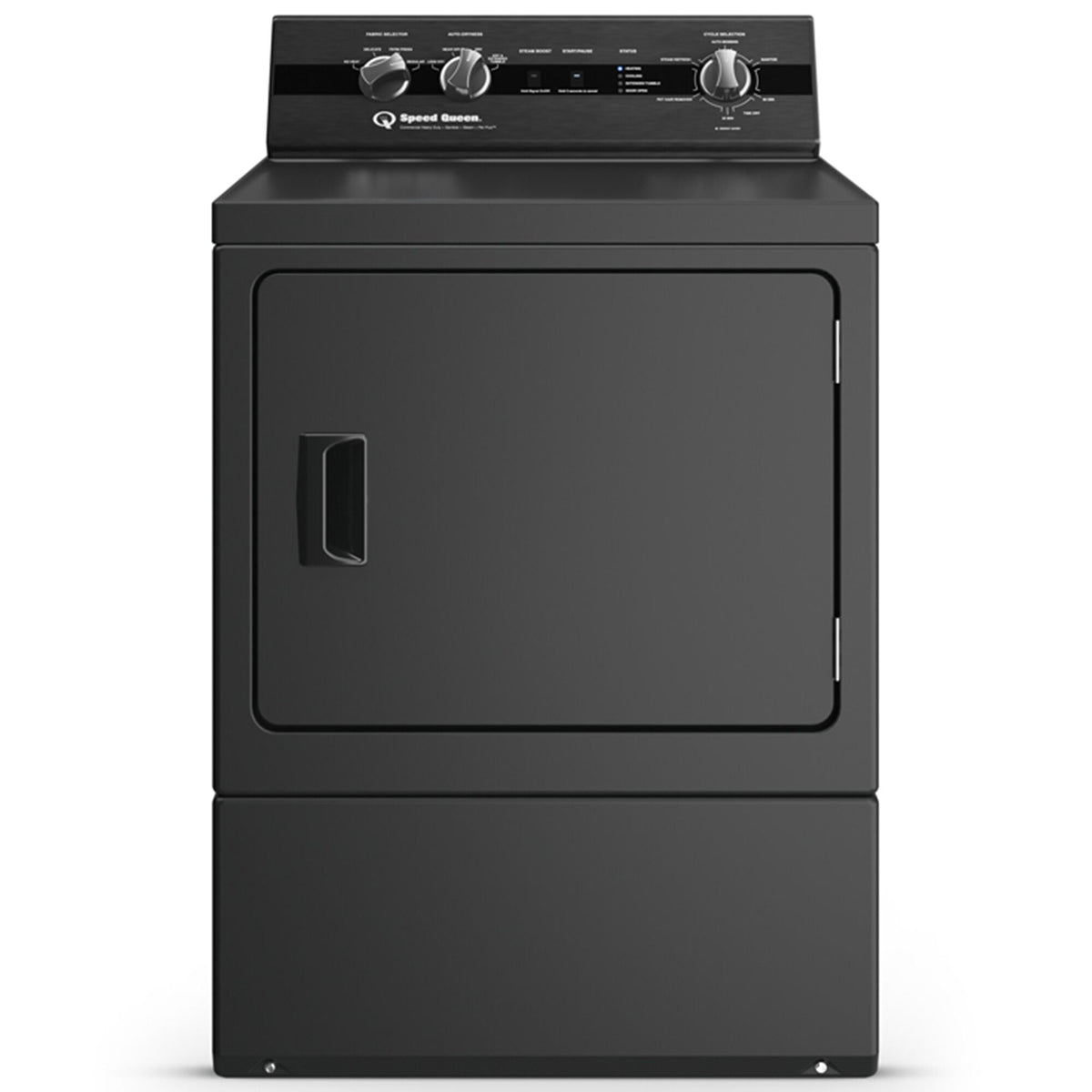 Speed Queen DC5004BE Matte Black front exterior