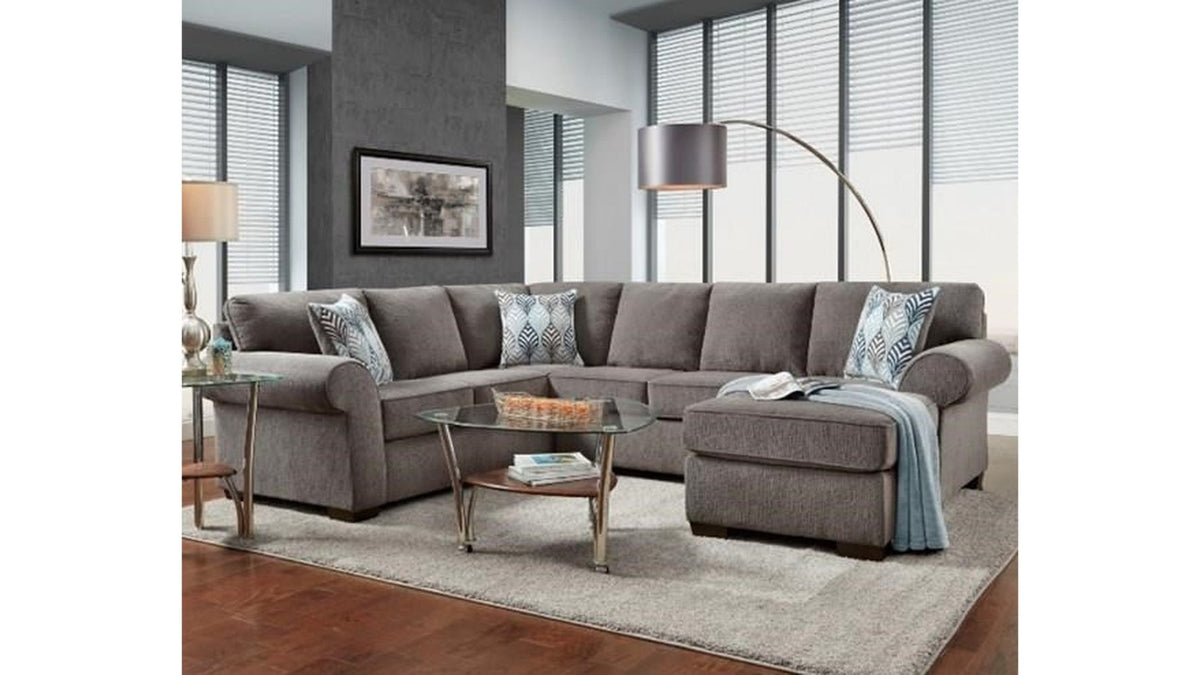Affordable Furniture Smoke Gray Complete 8-Piece Sectional Set
