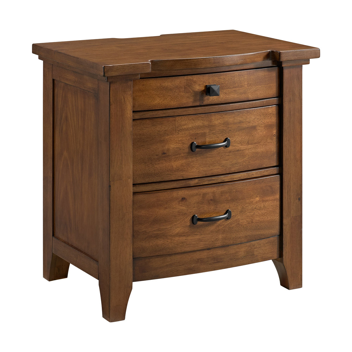Elements International Gage Chestnut nightstand