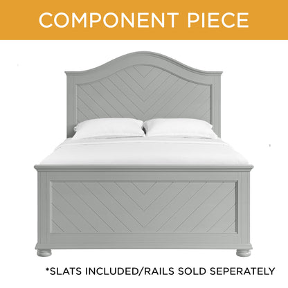 Elements International Kona Grey queen bed