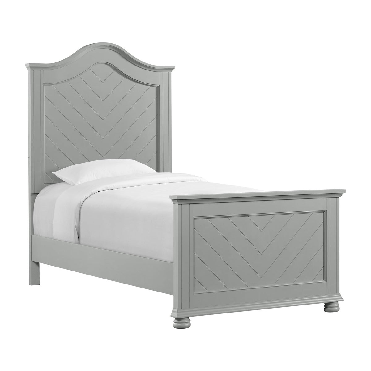 Elements International Kona Grey twin bed