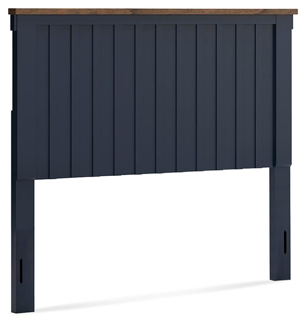Ashley Furniture Landocken Two-Tone Brown & Blue Full Panel Headboard