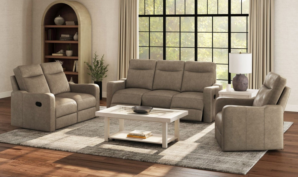 Elements International Stinger Beige Recliner