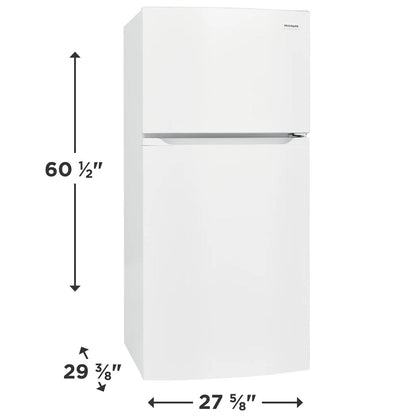 Frigidaire FFHT1425VW refrigerator width, height, and depth