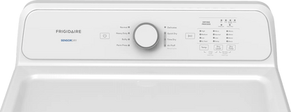 Frigidaire FLVE7000AW electric dryer, control panel detail