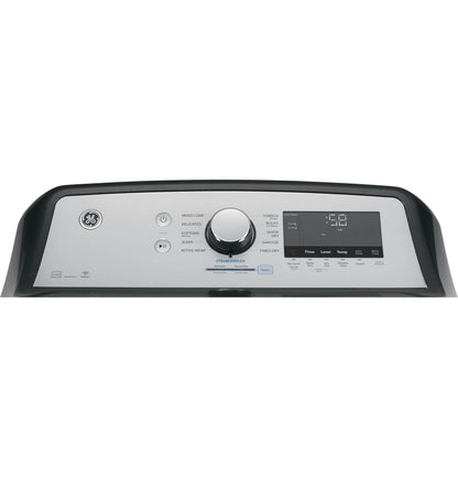 GE GTD84ECPNDG electric dryer, control panel detail