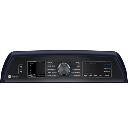GE Profile PTD90EBPTRS electric dryer, control panel detail