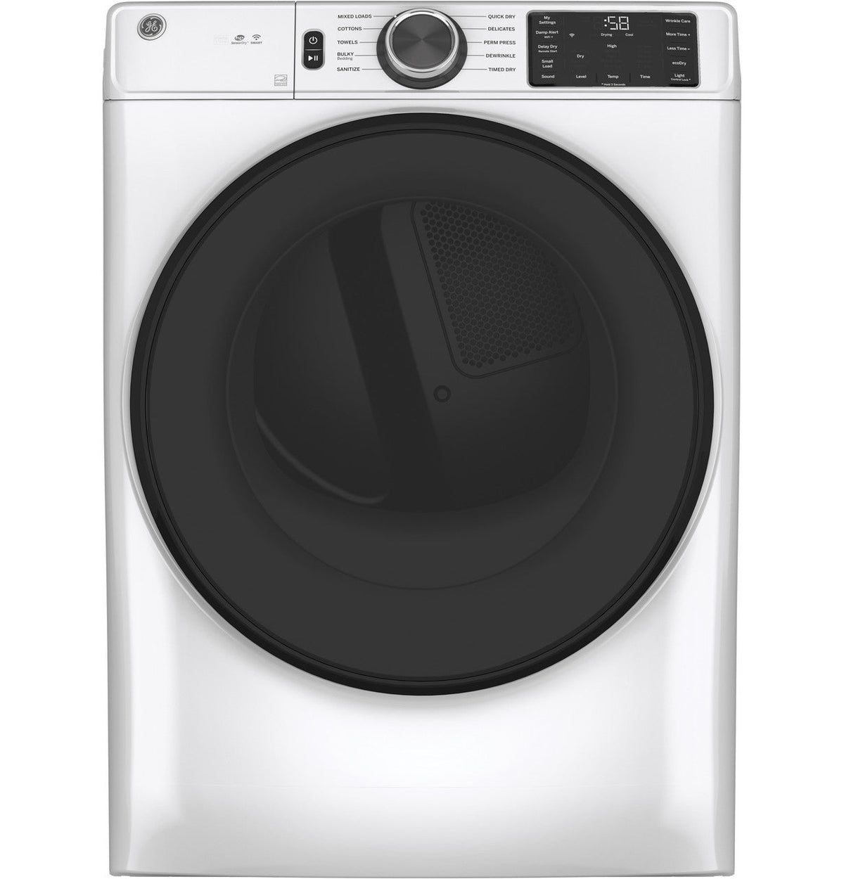 GE Appliances Full-Size Front Load Dryer - White
