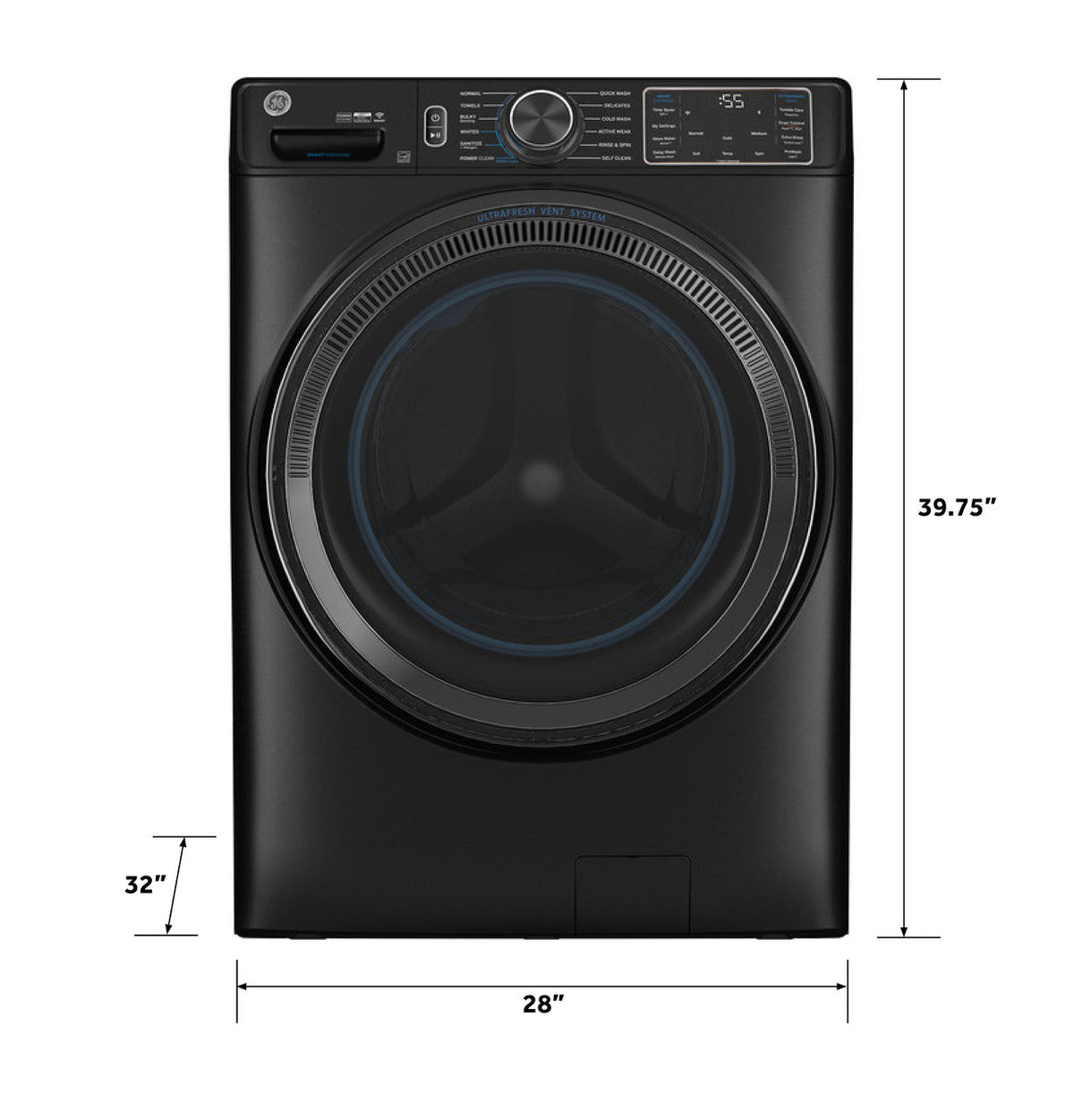 GE Appliances Front Load Washer - Sapphire Blue — image 4