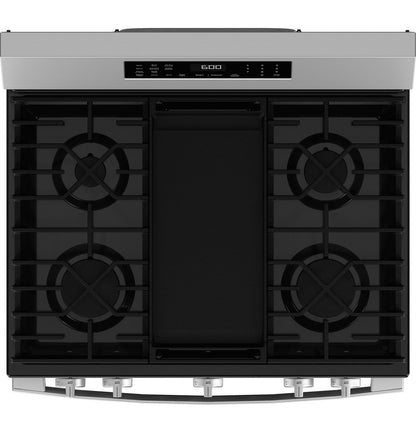 GE Appliances 30-inch Freestanding Gas Range - Stainless Steel — image 2