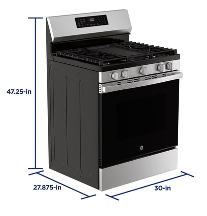 GE Appliances 30-inch Freestanding Gas Range - Stainless Steel — image 4