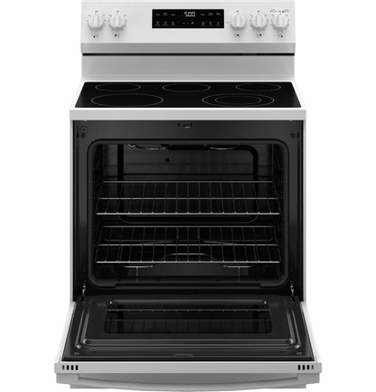 GE Appliances GRF500PVWW Freestanding Electric Range - White — image 3