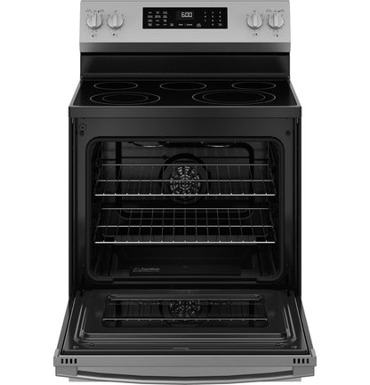 GE Appliances Freestanding Electric Convection Range - Stainless Steel — image 3
