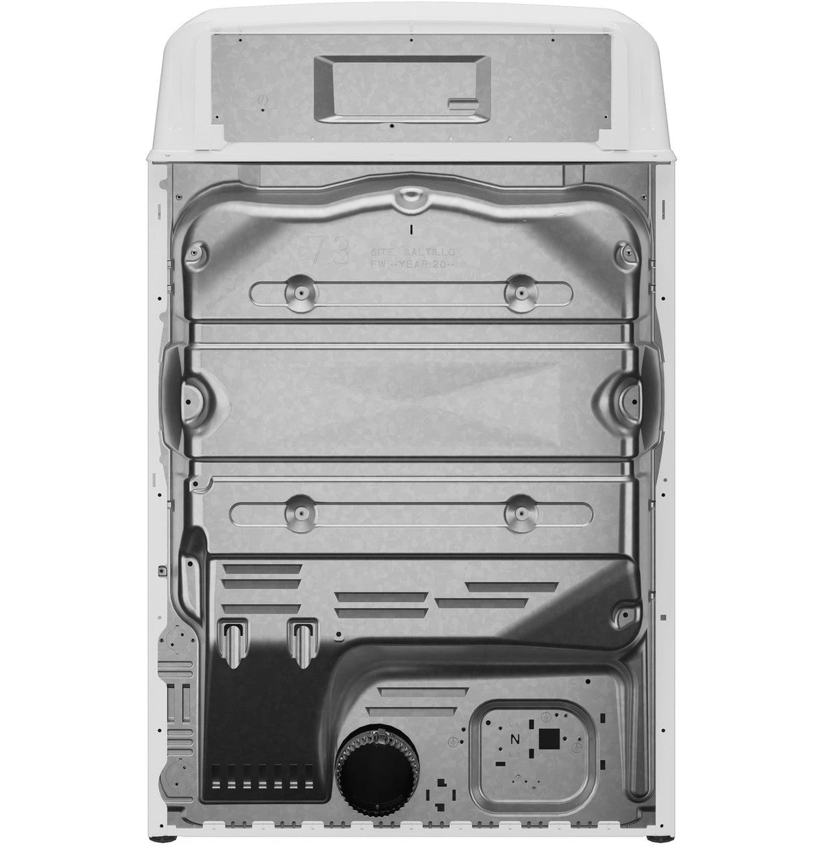 GE Appliances 7.2 Cu. Ft. Electric Dryer - White — image 3