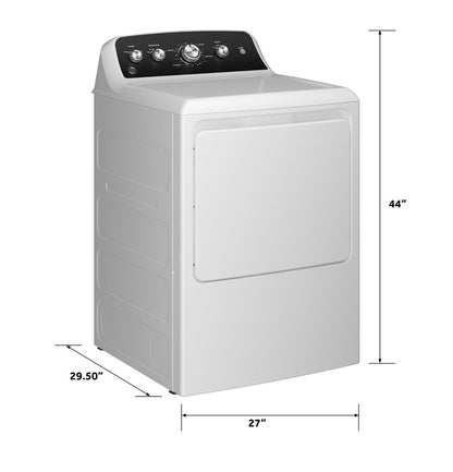 GE Appliances GTD48EASWWB Electric Dryer - White — image 4