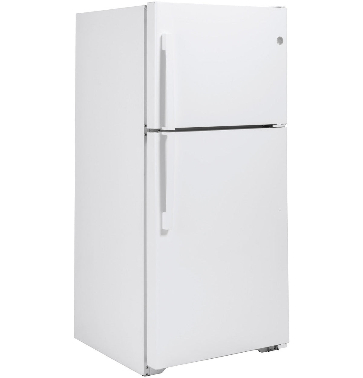 GE Appliances 22 Cu. Ft. Top-Freezer Refrigerator - White — image 3
