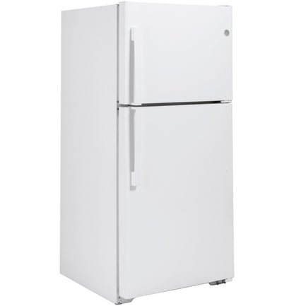 GE Appliances 22 Cu. Ft. Top-Freezer Refrigerator - White — image 3