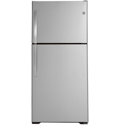 GE Appliances Top-Freezer Refrigerator - Stainless Steel