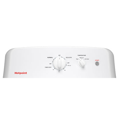 Hotpoint HTX26EASWWW electric dryer control panel detail