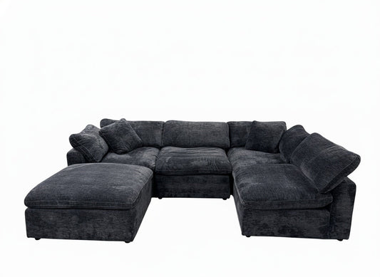 Elements Furniture Cloud 9 Five Piece Modular Sectional - Ebony