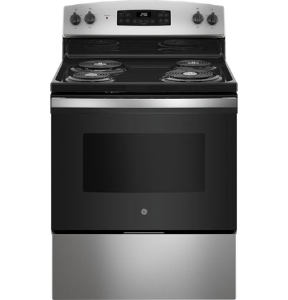GE Appliances JB256RT Freestanding Electric Range - Stainless Steel