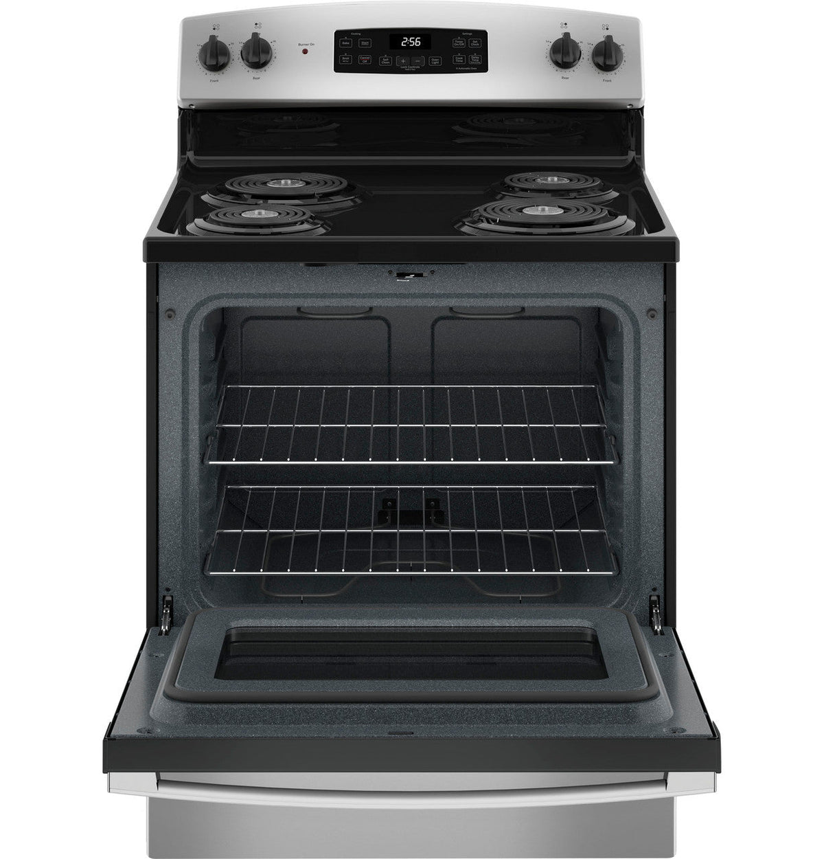 GE Appliances JB256RT Freestanding Electric Range - Stainless Steel — view 2