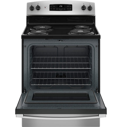 GE Appliances JB256RT Freestanding Electric Range - Stainless Steel — view 2