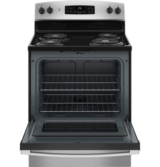 GE Appliances JB256RT Freestanding Electric Range - Stainless Steel — view 2