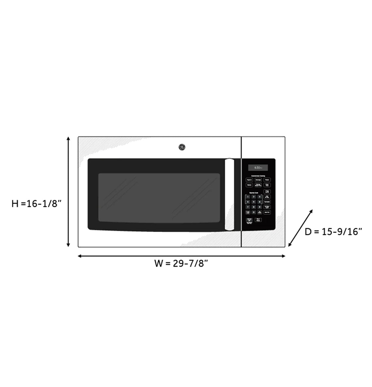GE Appliances JVM3160RF Over-the-Range Microwave - Stainless Steel — image 3